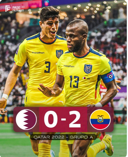 En partido inaugural de Mundialqatar2022 Ecuador sale victorioso