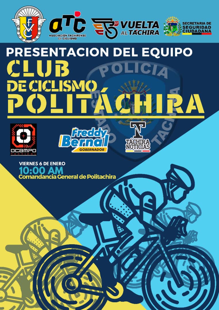 Politáchira presentará su equipo de ciclismo