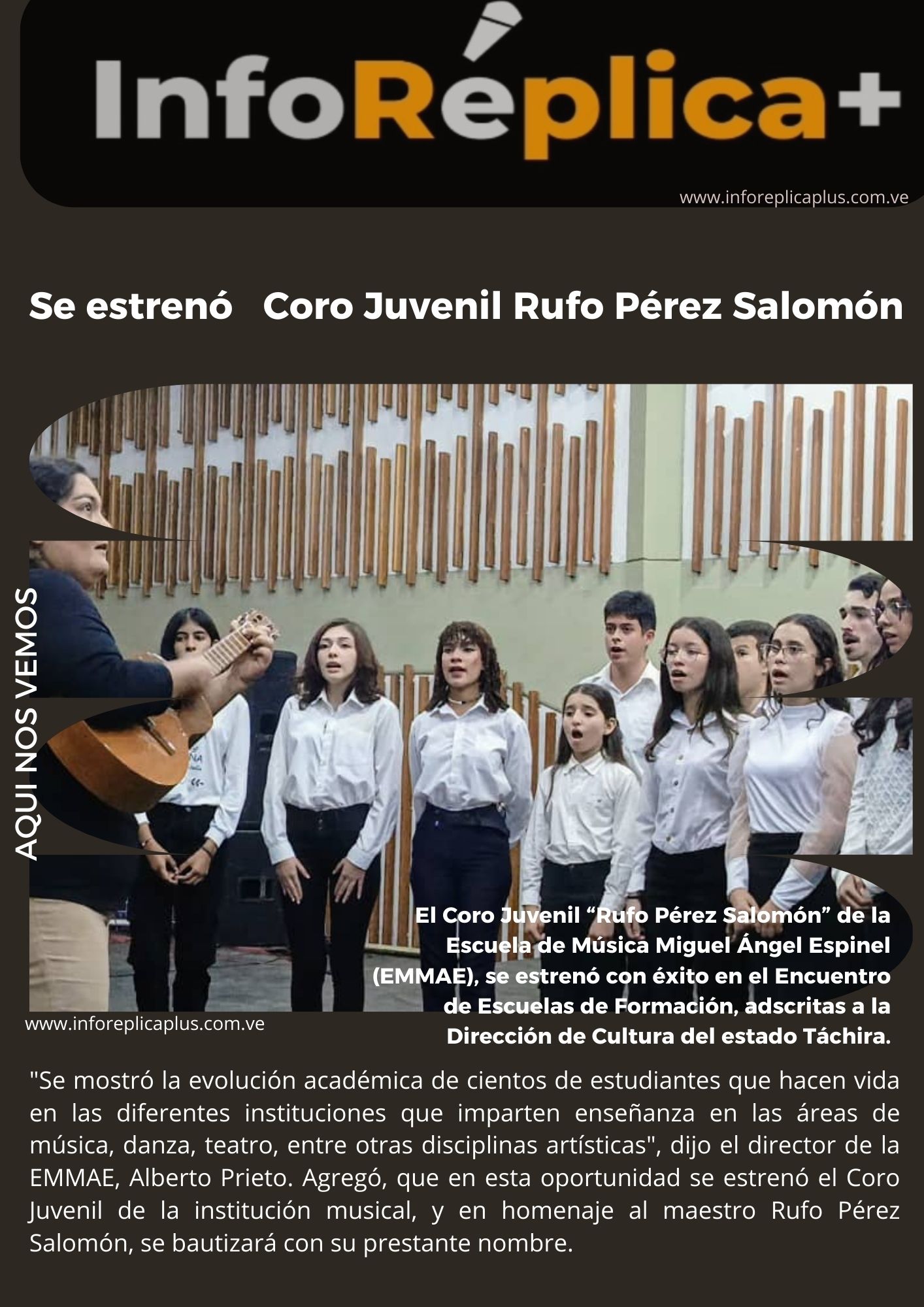 Coro Juvenil se estrena en semana